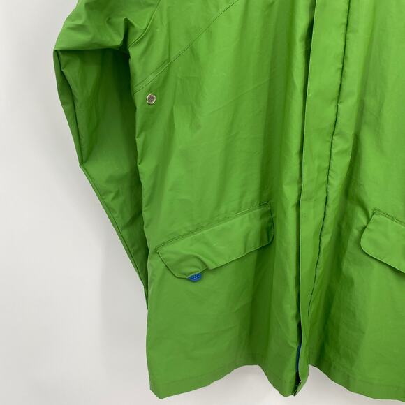 Head Full Zip Long Sleeve Raincoat Outdoor Jacket Green Kids Size XL - Picture 2 of 10